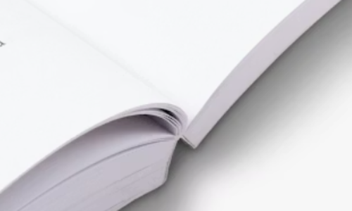 Close-up of printed book pages showing print quality Close-up of printed book pages showing print quality